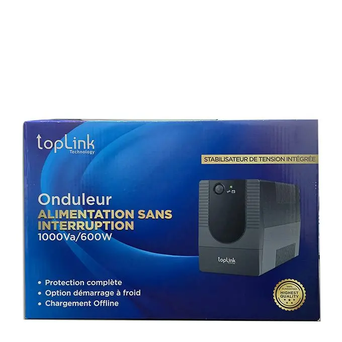 Onduleur TOPLINK -1000VA/600W-Noir