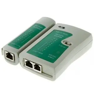 Testeur De Réseaux RJ45 RJ11 RJ12-Blanc/Vert